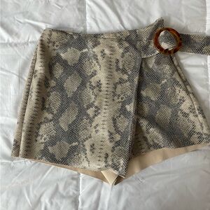 Zara Snakeskin Skort